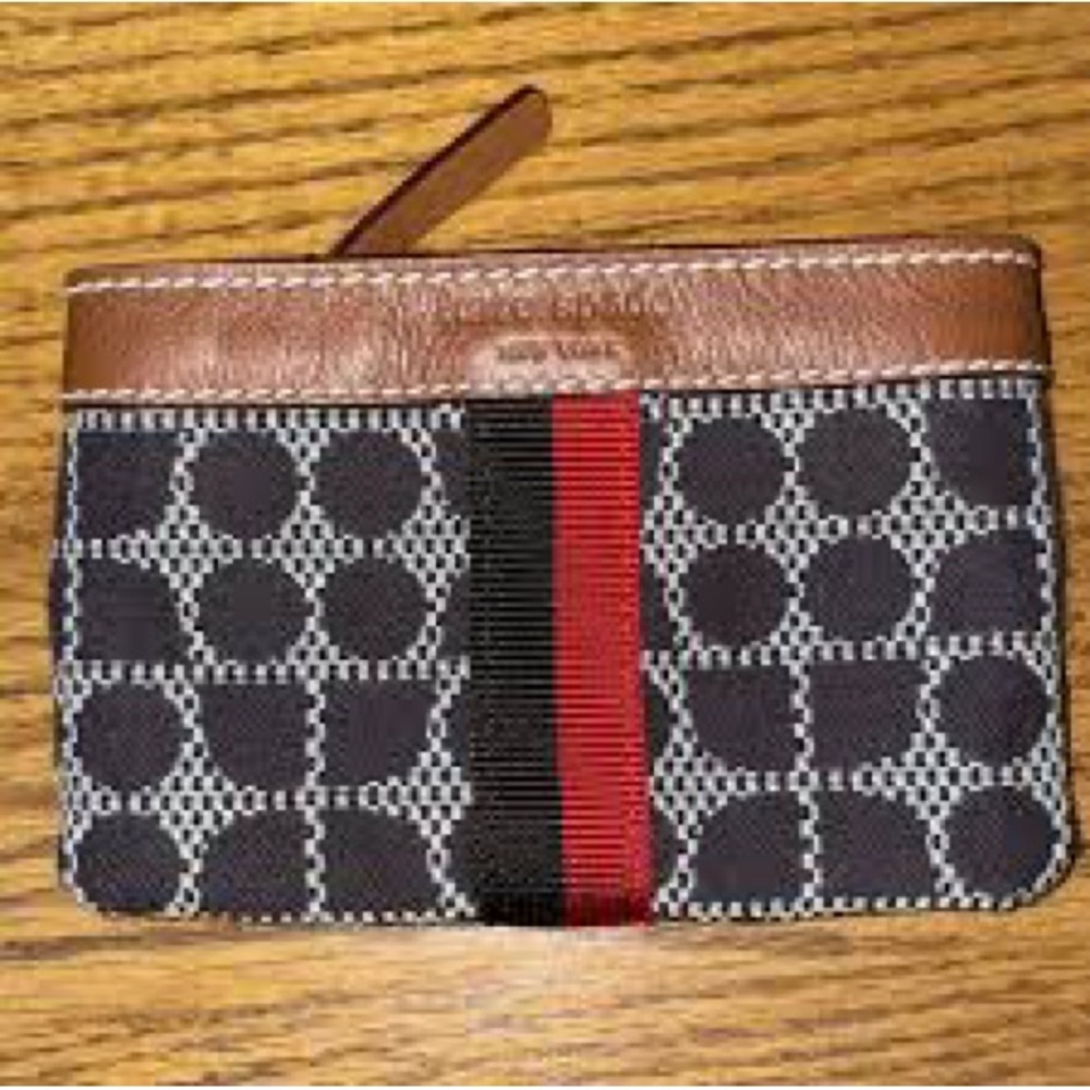 Kate Spade Brown and Black Geometric Clutch